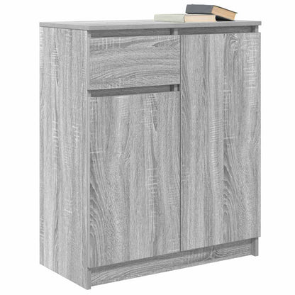 Dressoir met lade 71x35x84 cm spaanplaat grijs Sonoma