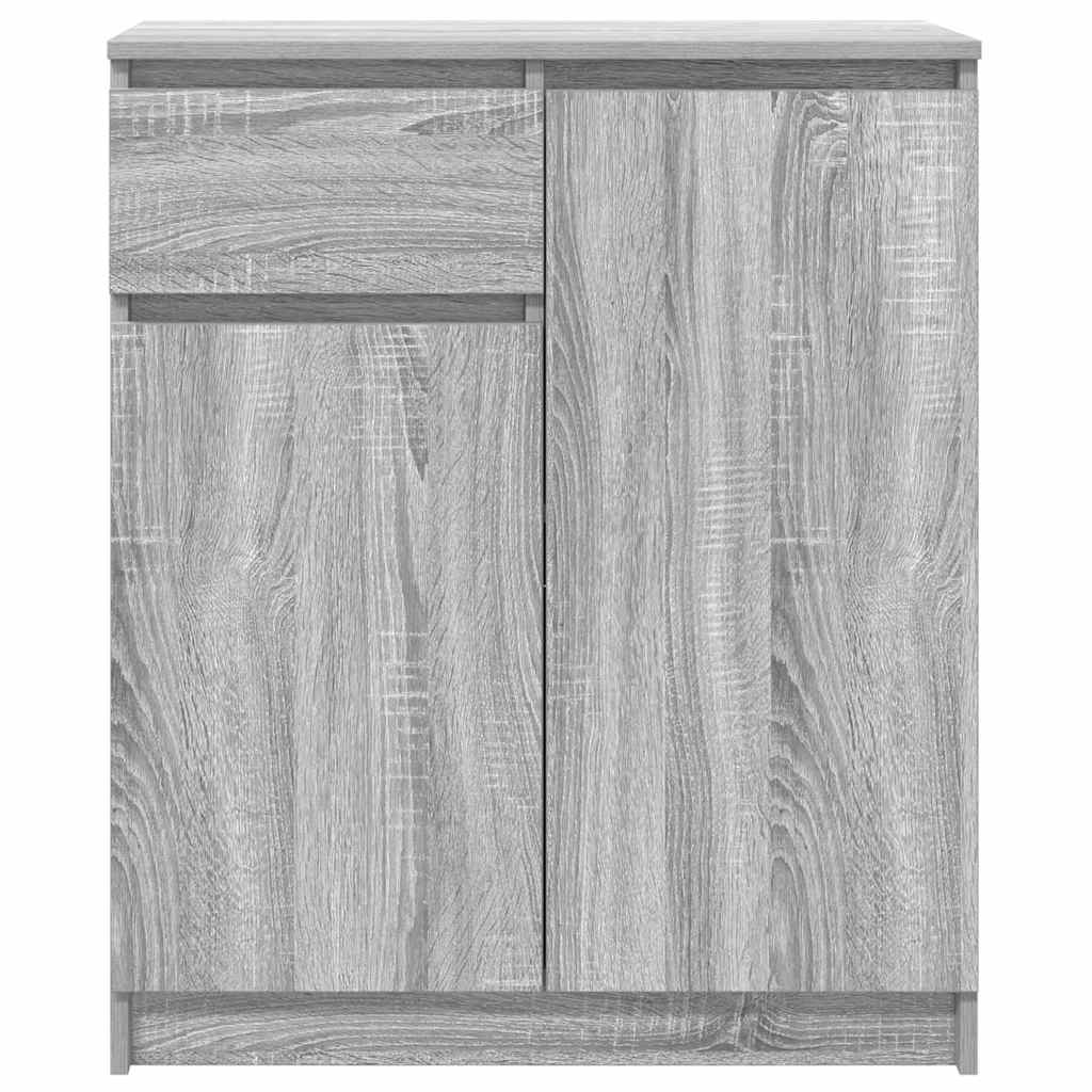 Dressoir met lade 71x35x84 cm spaanplaat grijs Sonoma