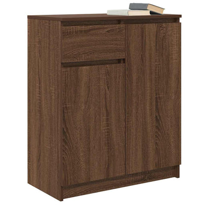 Dressoir met lade 71x35x84 cm spaanplaat bruin eikenkleurig