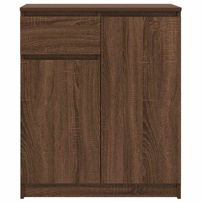 Dressoir met lade 71x35x84 cm spaanplaat bruin eikenkleurig
