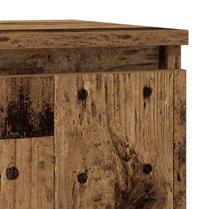 Dressoir met lade 71x35x84 cm spaanplaat oud hout