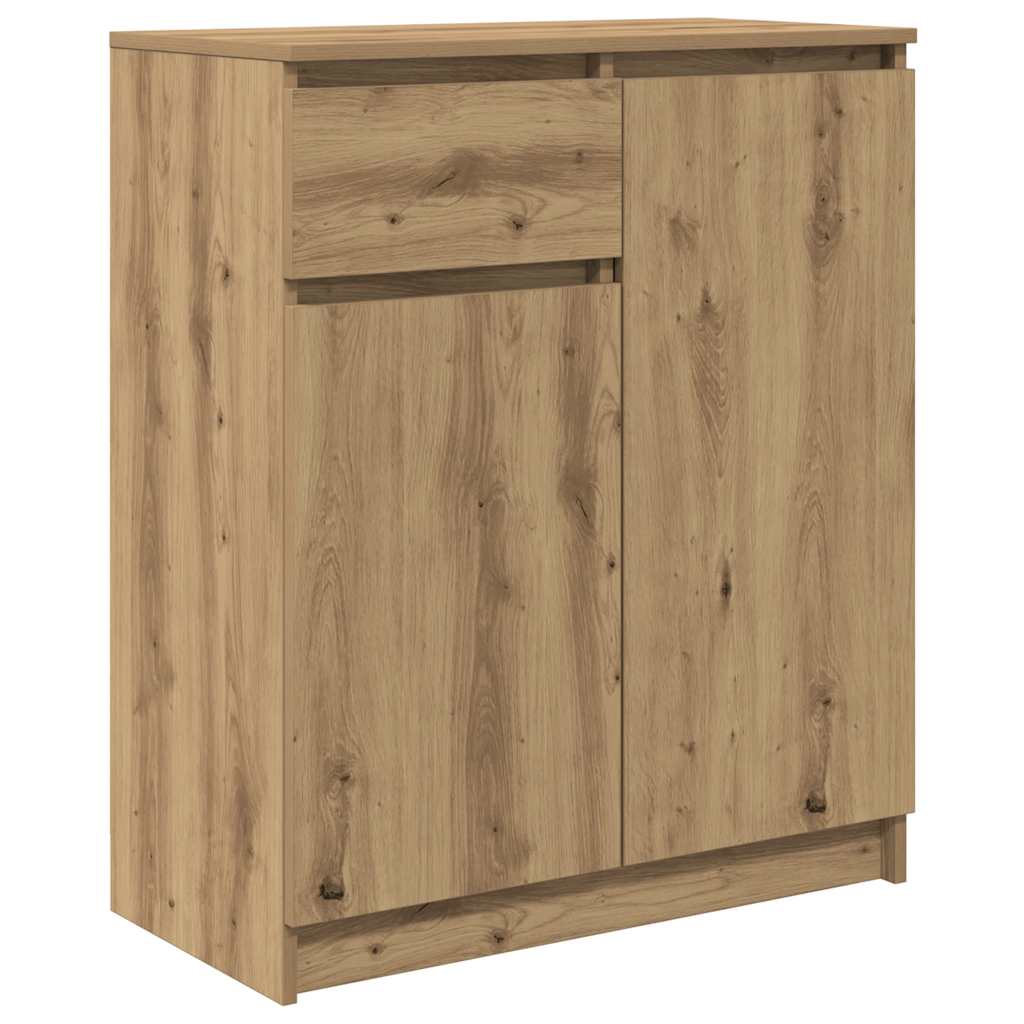 Dressoir lade 71x35x84 cm spaanplaat artisanaal eikenkleurig