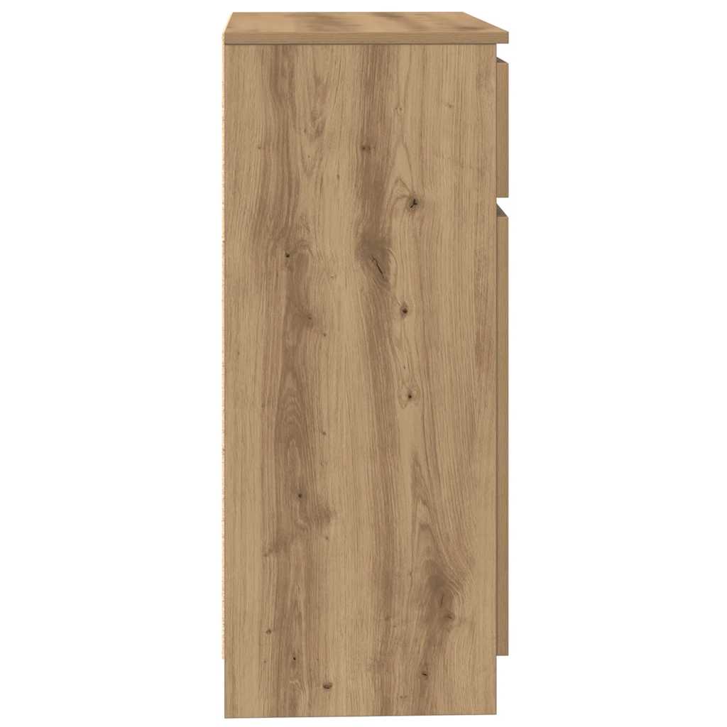 Dressoir lade 71x35x84 cm spaanplaat artisanaal eikenkleurig
