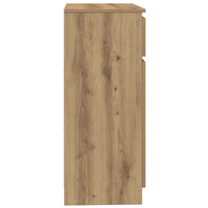 Dressoir lade 71x35x84 cm spaanplaat artisanaal eikenkleurig