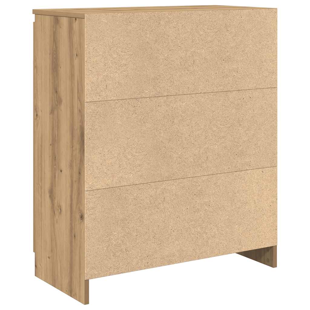 Dressoir lade 71x35x84 cm spaanplaat artisanaal eikenkleurig