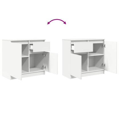 Dressoir met lade 71x35x65 cm spaanplaat wit