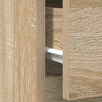 Dressoir met lade 71x35x65 cm spaanplaat sonoma eikenkleurig