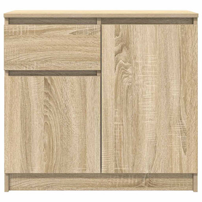 Dressoir met lade 71x35x65 cm spaanplaat sonoma eikenkleurig