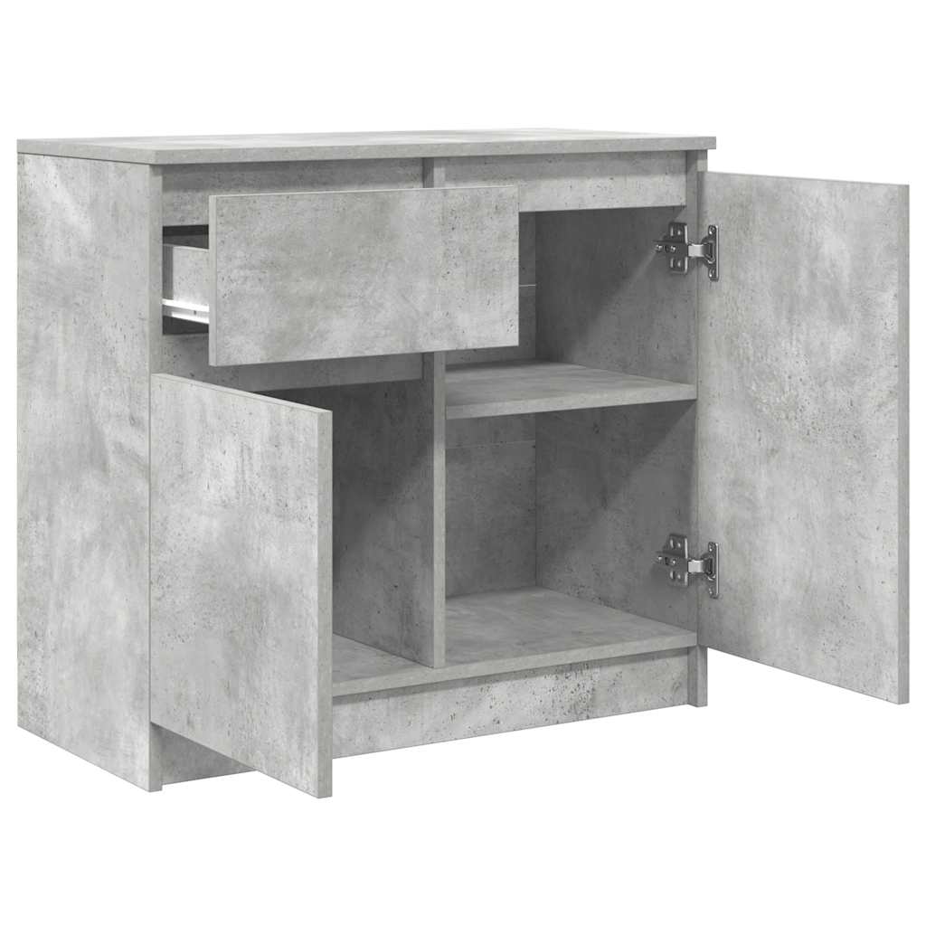Dressoir met lade 71x35x65 cm spaanplaat betongrijs