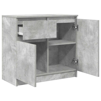 Dressoir met lade 71x35x65 cm spaanplaat betongrijs