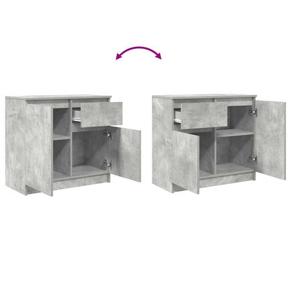 Dressoir met lade 71x35x65 cm spaanplaat betongrijs