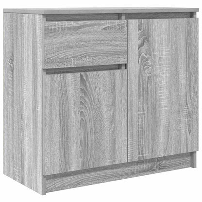 Dressoir met lade 71x35x65 cm spaanplaat grijs Sonoma