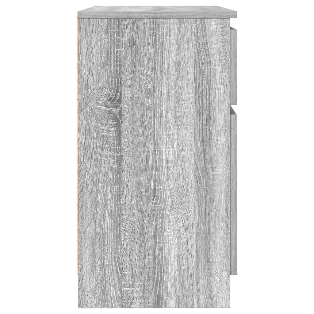 Dressoir met lade 71x35x65 cm spaanplaat grijs Sonoma