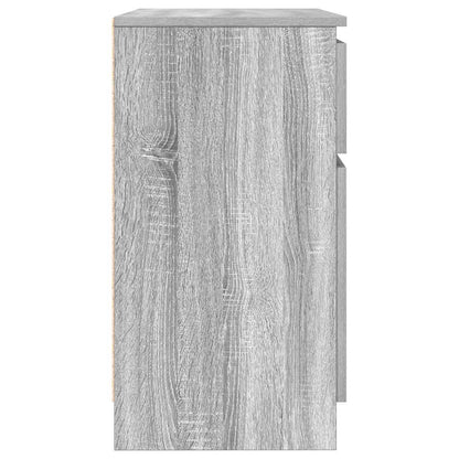 Dressoir met lade 71x35x65 cm spaanplaat grijs Sonoma