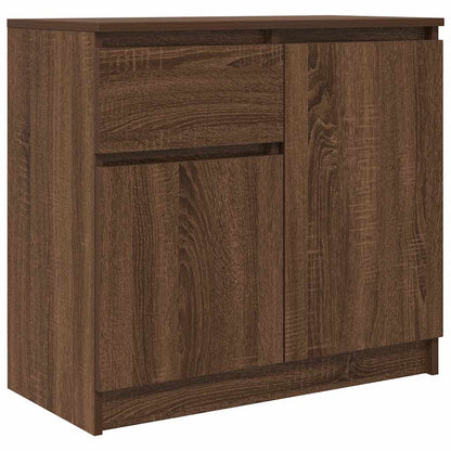 Dressoir met lade 71x35x65 cm spaanplaat bruin eikenkleurig