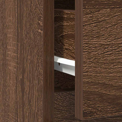 Dressoir met lade 71x35x65 cm spaanplaat bruin eikenkleurig
