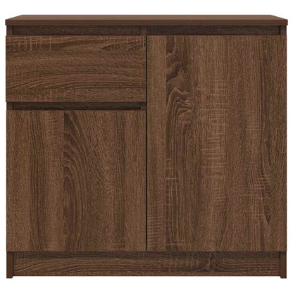 Dressoir met lade 71x35x65 cm spaanplaat bruin eikenkleurig