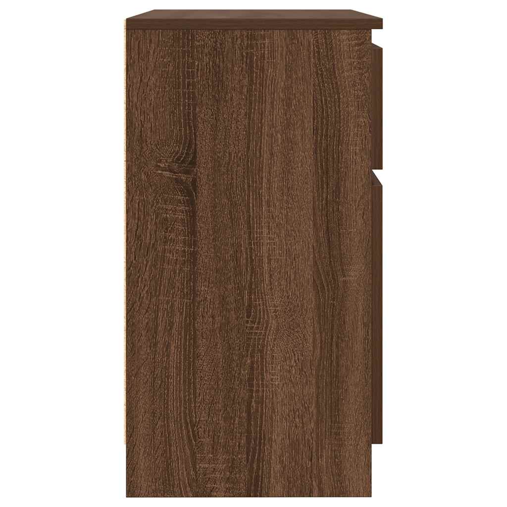 Dressoir met lade 71x35x65 cm spaanplaat bruin eikenkleurig