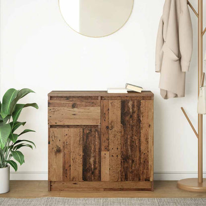 Dressoir met lade 71x35x65 cm spaanplaat oud hout