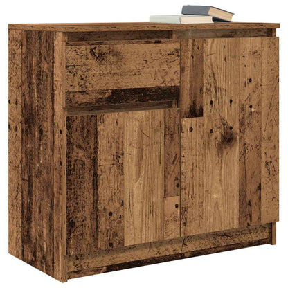 Dressoir met lade 71x35x65 cm spaanplaat oud hout