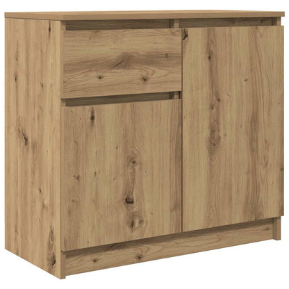 Dressoir lade 71x35x65 cm spaanplaat artisanaal eikenkleurig