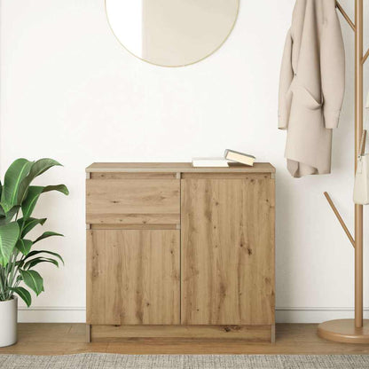 Dressoir lade 71x35x65 cm spaanplaat artisanaal eikenkleurig