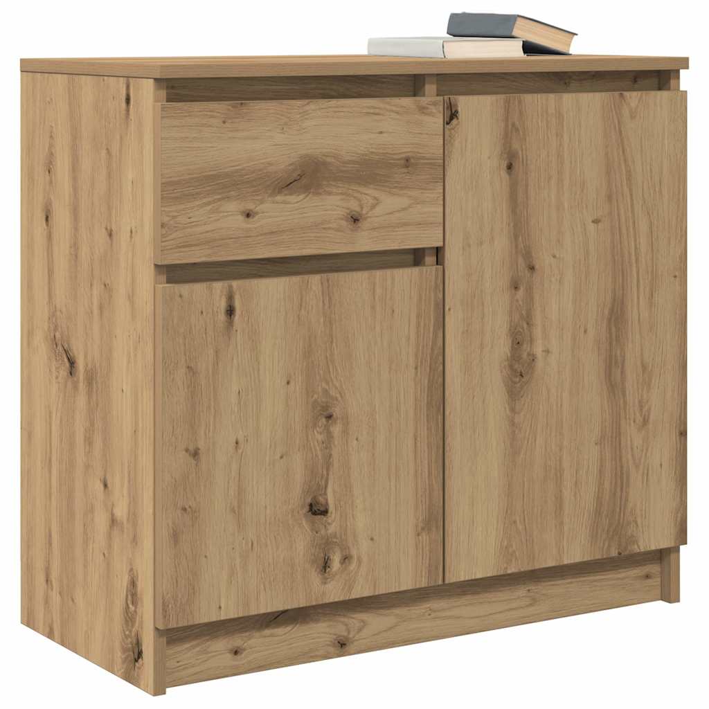 Dressoir lade 71x35x65 cm spaanplaat artisanaal eikenkleurig