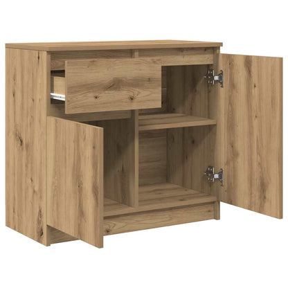 Dressoir lade 71x35x65 cm spaanplaat artisanaal eikenkleurig