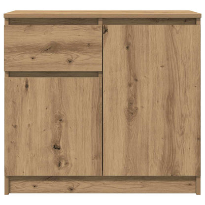 Dressoir lade 71x35x65 cm spaanplaat artisanaal eikenkleurig