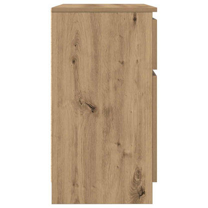 Dressoir lade 71x35x65 cm spaanplaat artisanaal eikenkleurig