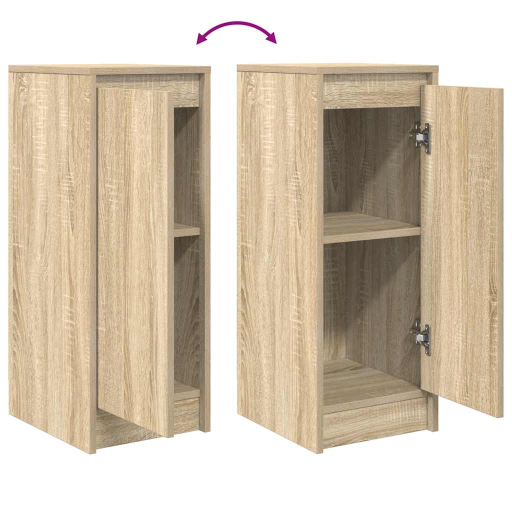 Dressoir 29,5x34x76 cm bewerkt hout sonoma eikenkleurig
