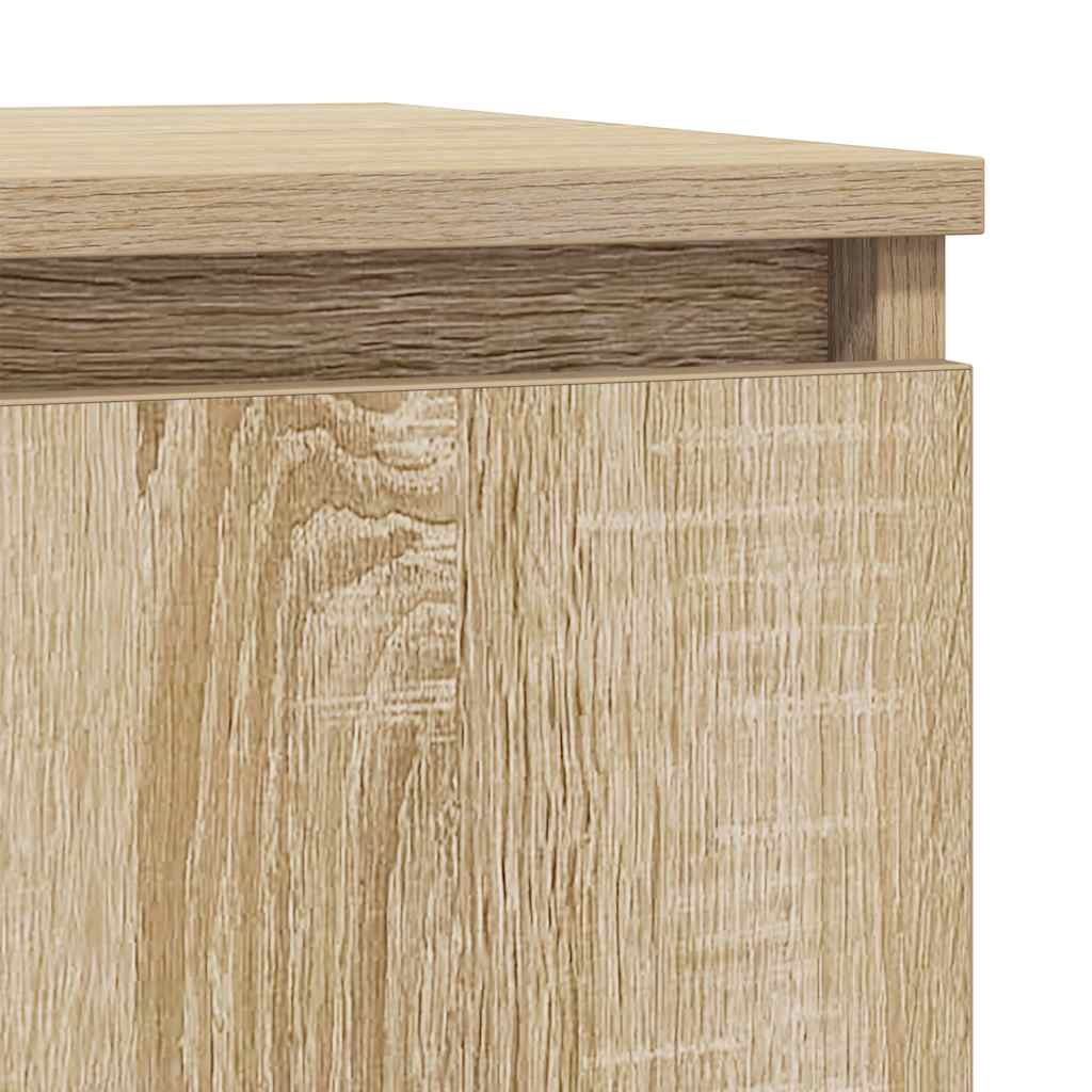 Dressoir 29,5x34x76 cm bewerkt hout sonoma eikenkleurig