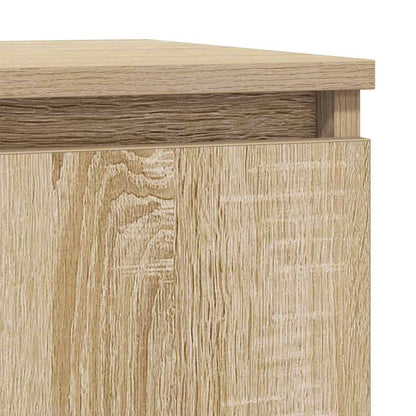 Dressoir 29,5x34x76 cm bewerkt hout sonoma eikenkleurig