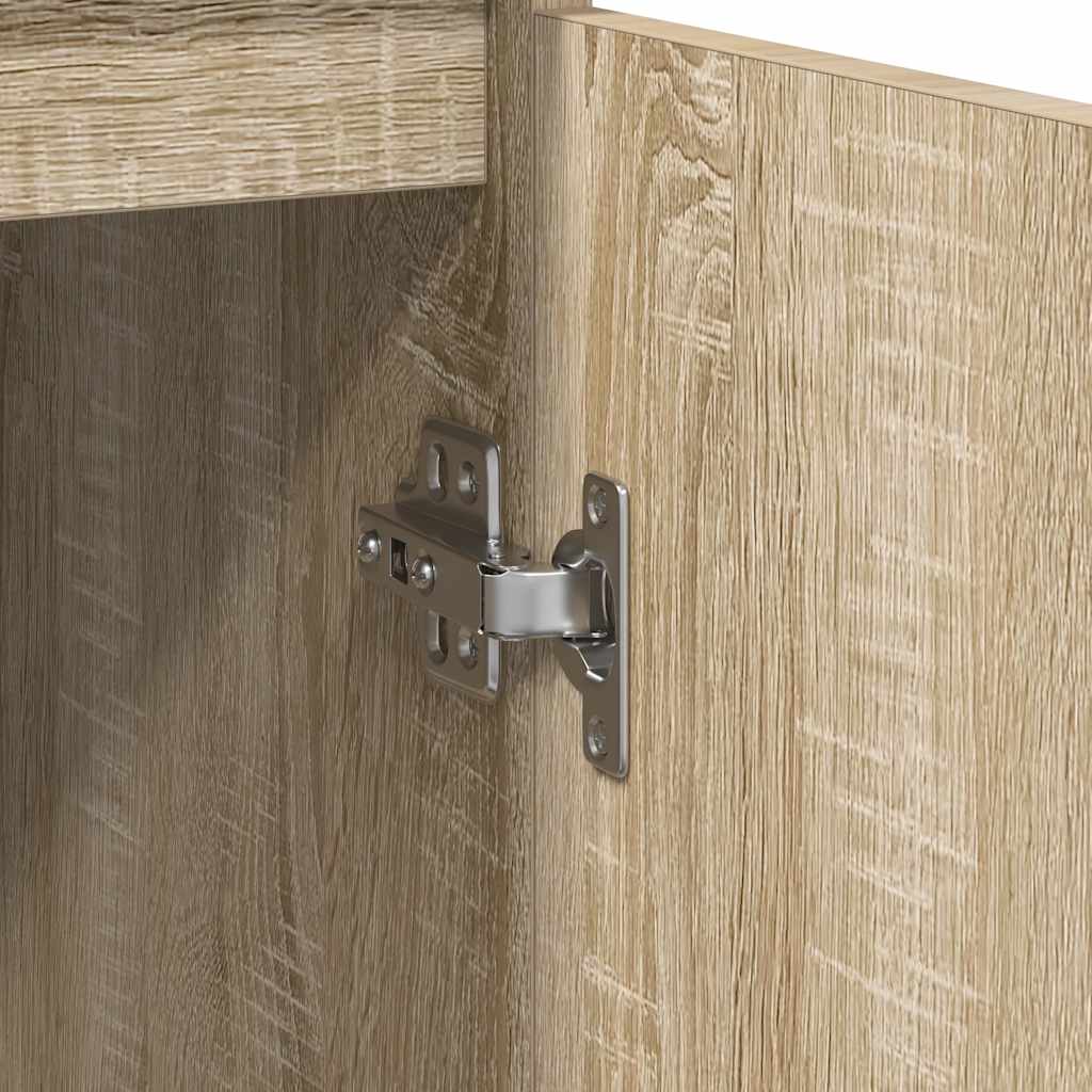 Dressoir 29,5x34x76 cm bewerkt hout sonoma eikenkleurig