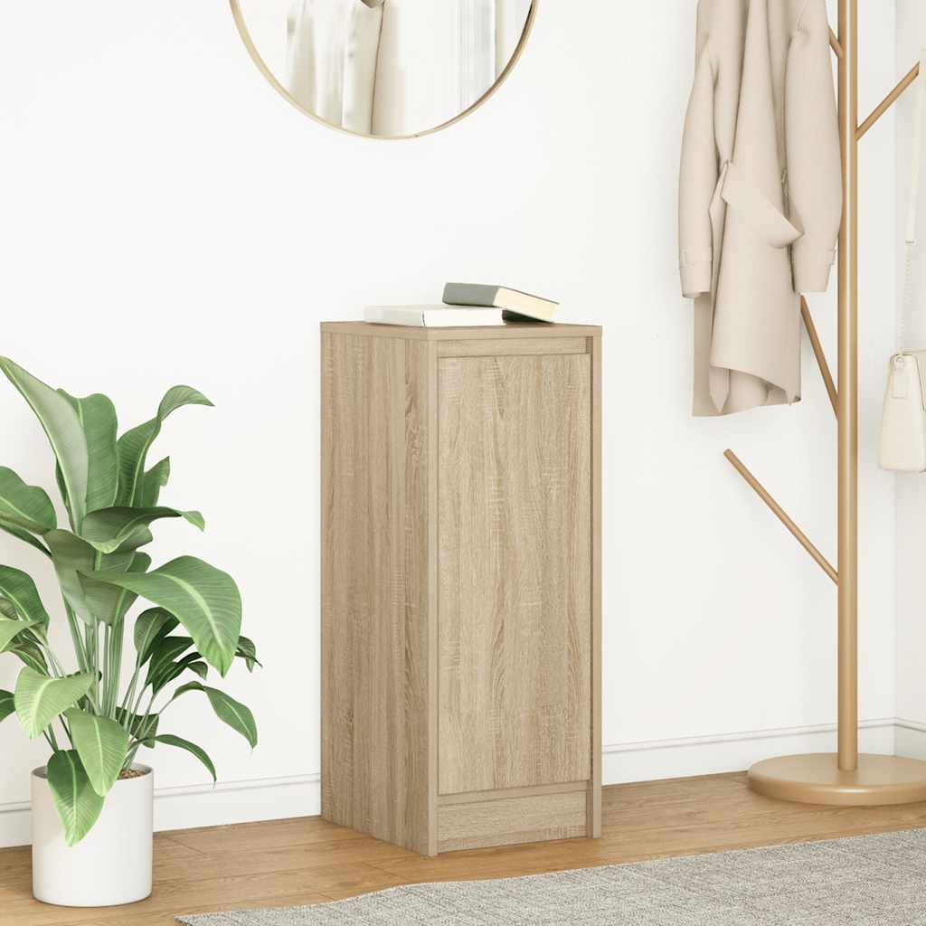 Dressoir 29,5x34x76 cm bewerkt hout sonoma eikenkleurig