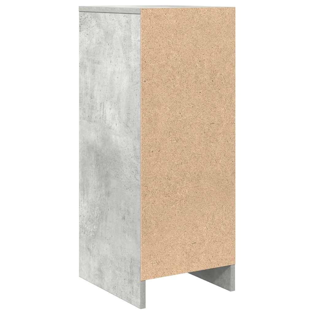 Dressoir 29,5x34x76 cm bewerkt hout betongrijs