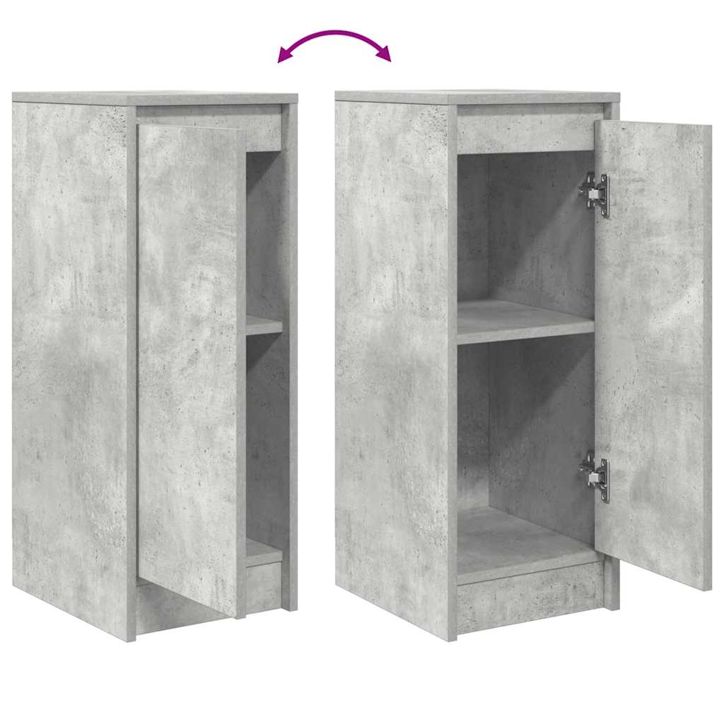 Dressoir 29,5x34x76 cm bewerkt hout betongrijs
