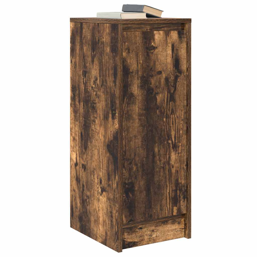 Dressoir 29,5x34x76 cm bewerkt hout gerookt eikenkleurig