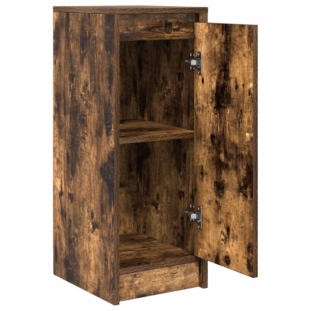 Dressoir 29,5x34x76 cm bewerkt hout gerookt eikenkleurig