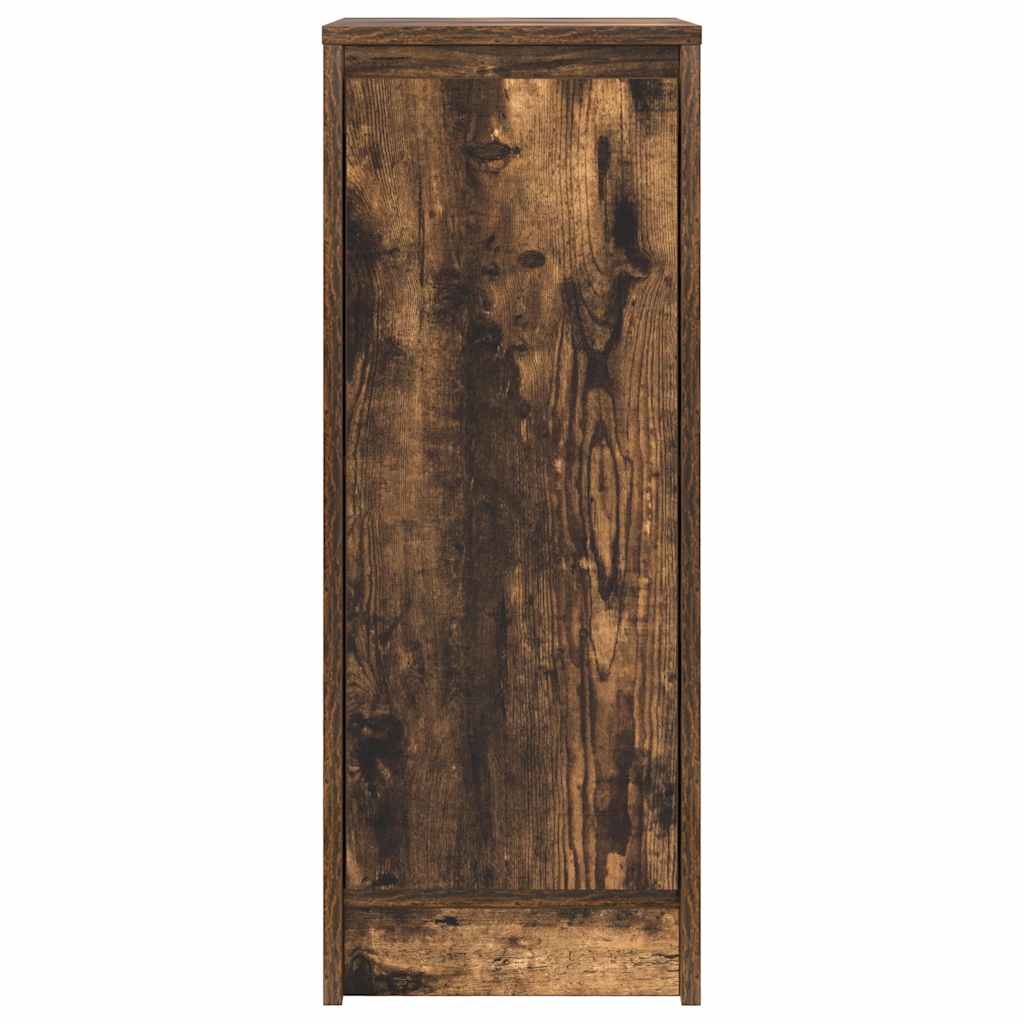 Dressoir 29,5x34x76 cm bewerkt hout gerookt eikenkleurig