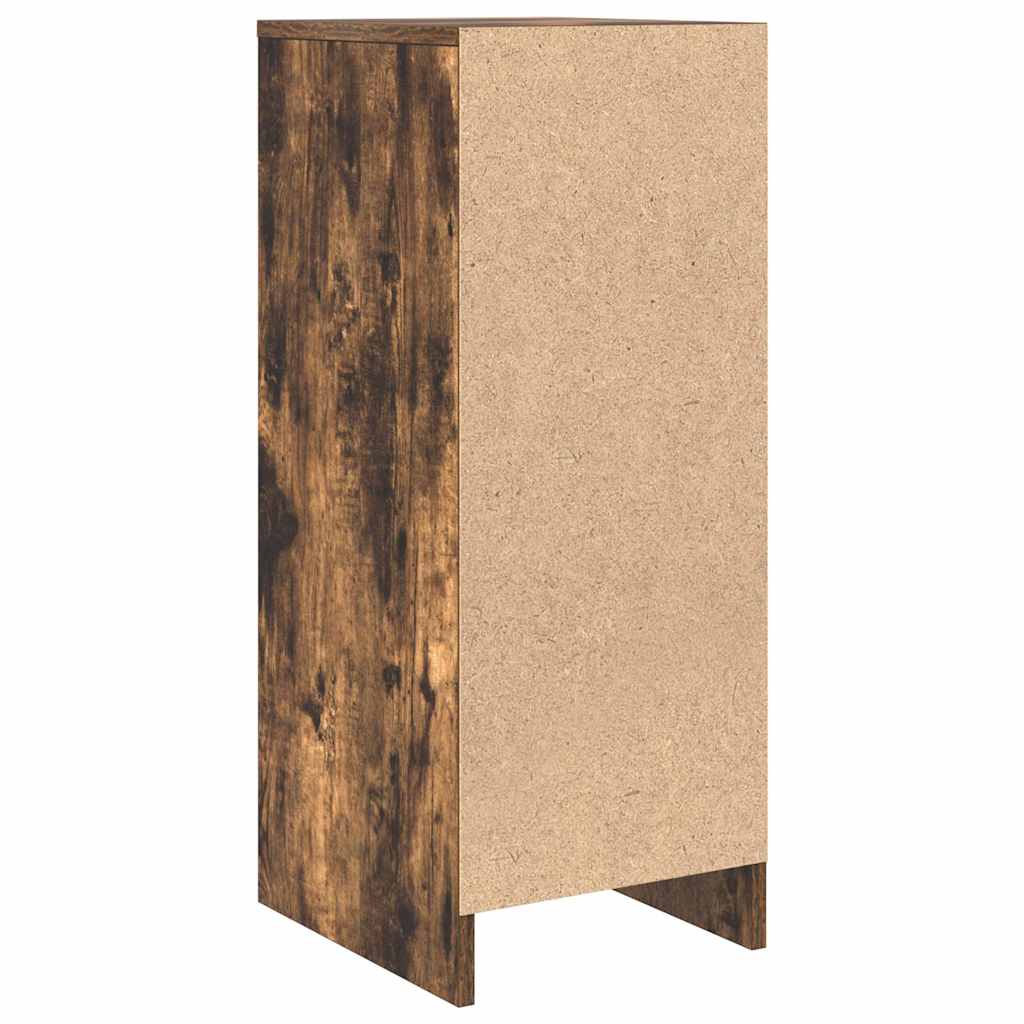 Dressoir 29,5x34x76 cm bewerkt hout gerookt eikenkleurig