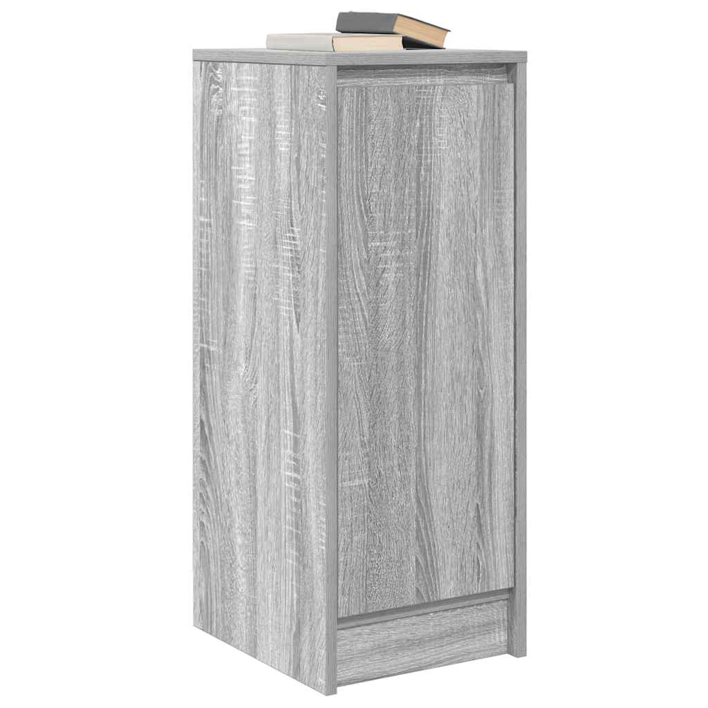 Dressoir 29,5x34x76 cm bewerkt hout grijs sonoma eikenkleurig