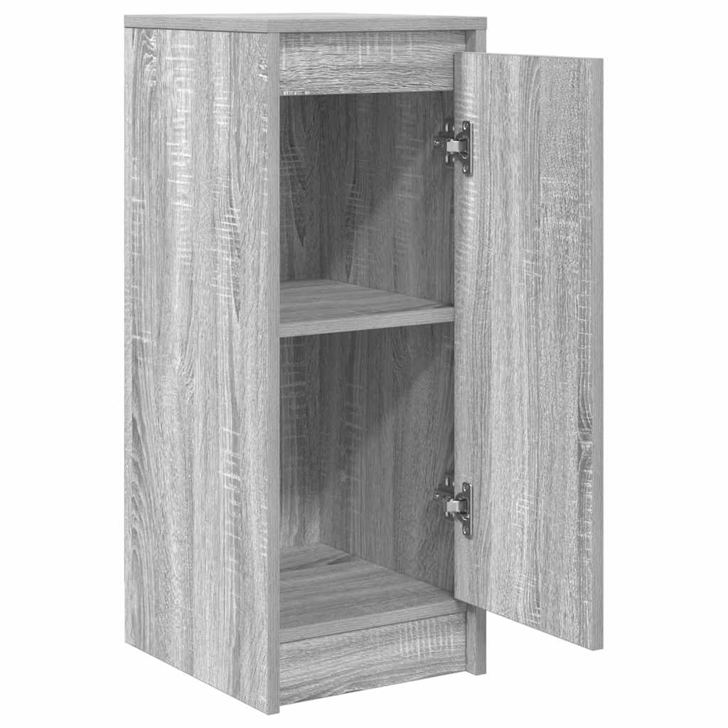 Dressoir 29,5x34x76 cm bewerkt hout grijs sonoma eikenkleurig