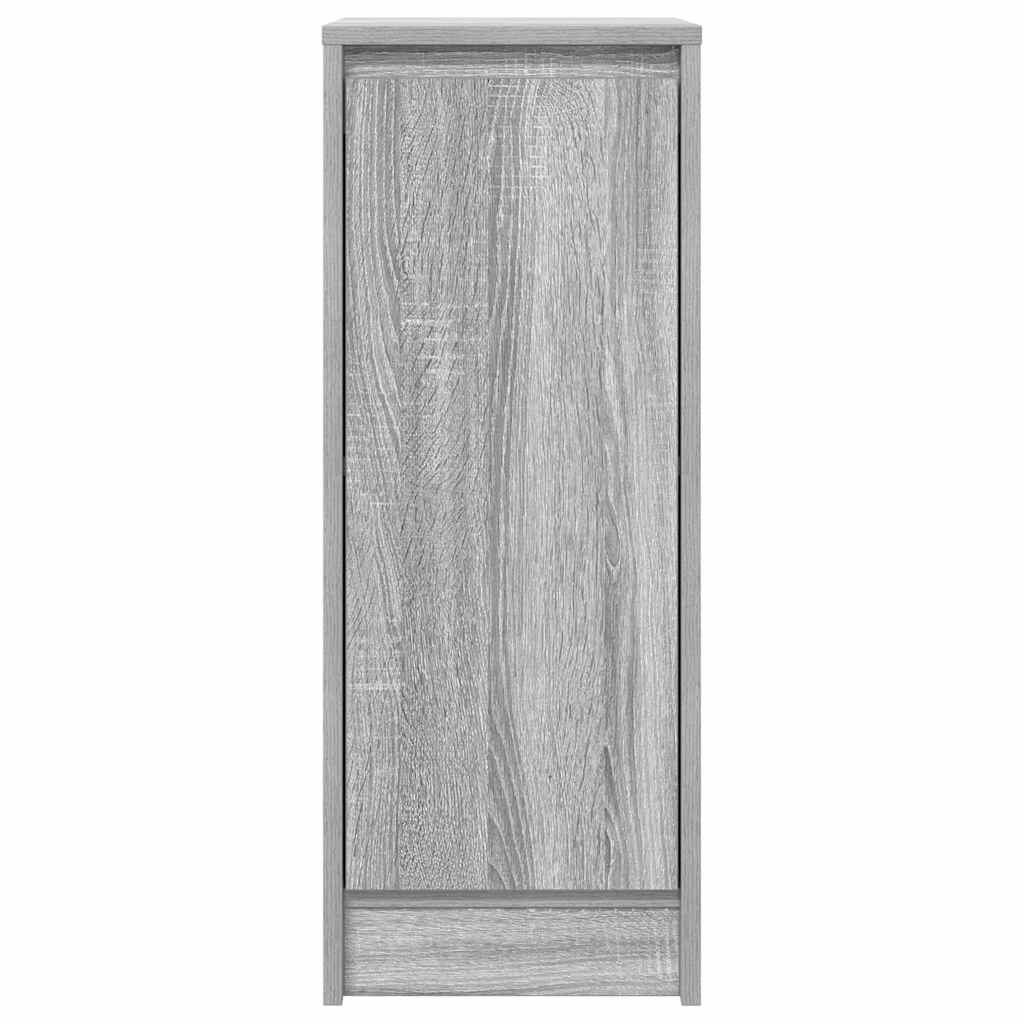 Dressoir 29,5x34x76 cm bewerkt hout grijs sonoma eikenkleurig
