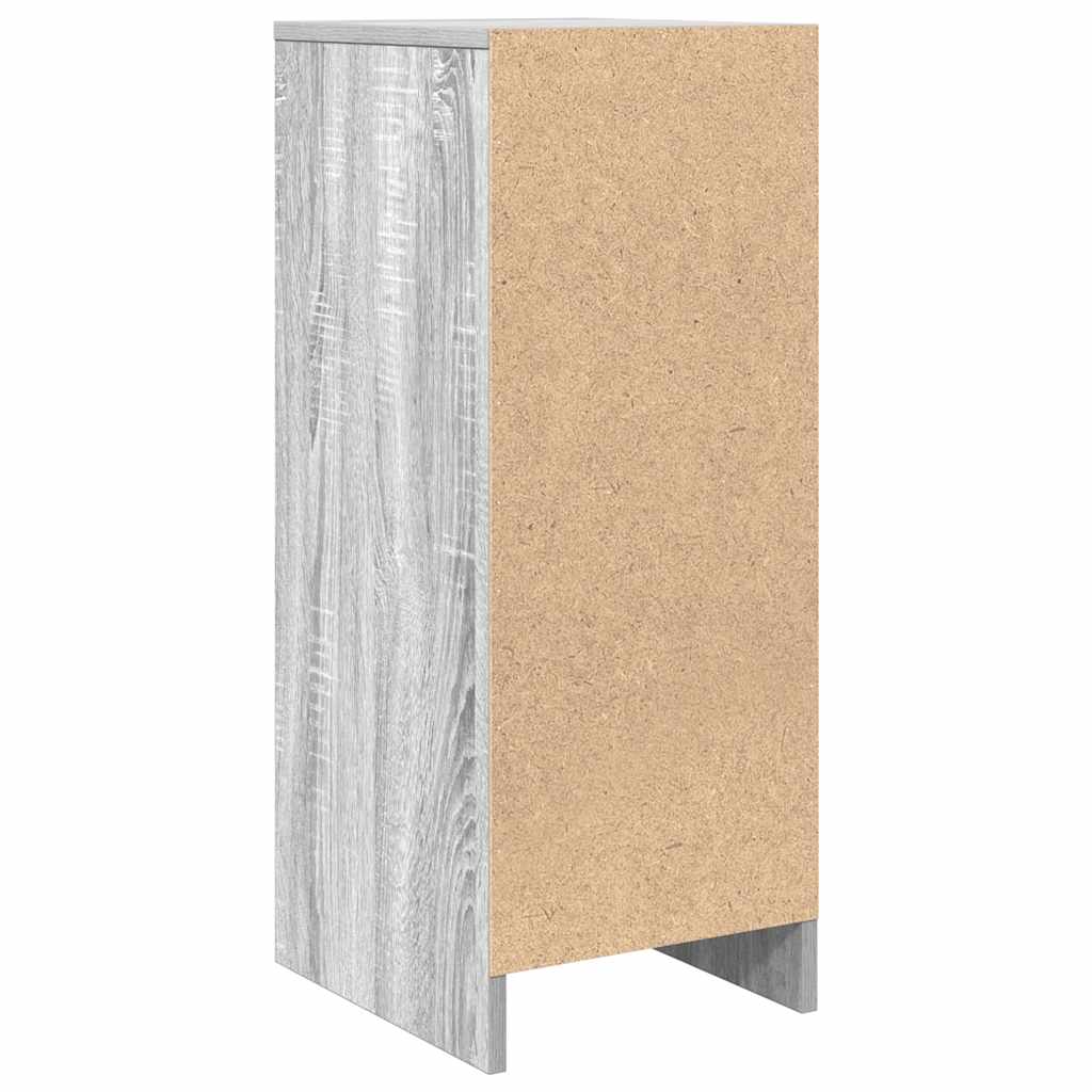 Dressoir 29,5x34x76 cm bewerkt hout grijs sonoma eikenkleurig