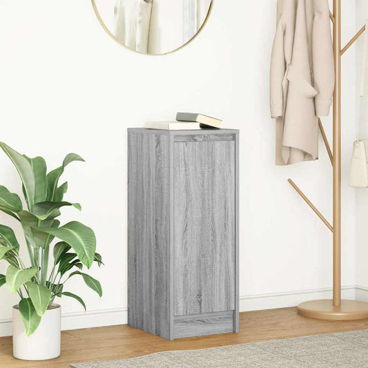 Dressoir 29,5x34x76 cm bewerkt hout grijs sonoma eikenkleurig