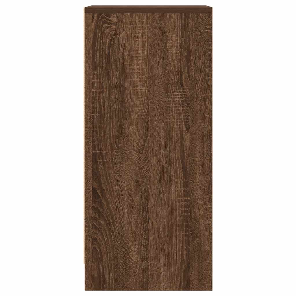 Dressoir 29,5x34x76 cm bewerkt hout bruin eikenkleurig