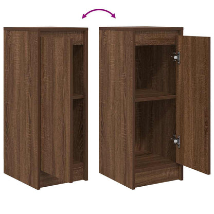 Dressoir 29,5x34x76 cm bewerkt hout bruin eikenkleurig