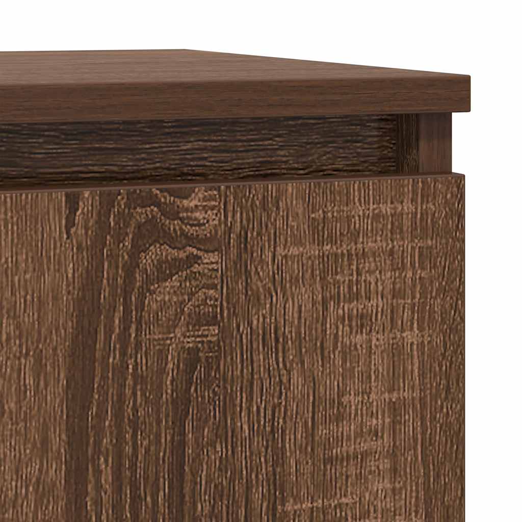 Dressoir 29,5x34x76 cm bewerkt hout bruin eikenkleurig