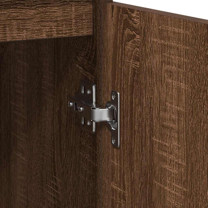 Dressoir 29,5x34x76 cm bewerkt hout bruin eikenkleurig
